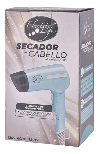 Secadora De Cabello Mini Electric Life