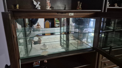 Mueble Modular De 3 Cuerpos Años 80s - Hermoso Marrón (Usado)