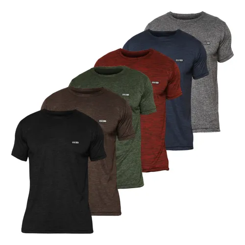 Kit 6 Camisetas Masculina Academia Dry Fit Malha Fria Treino