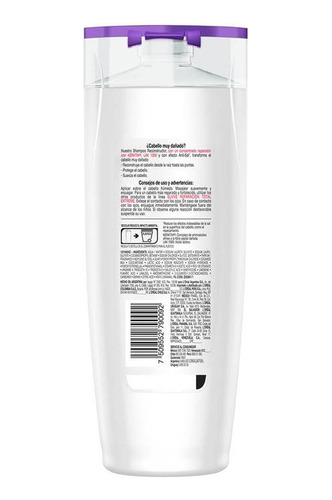 Imagen 4 de 4 de Shampoo Elvive Reparación Total Extreme Keratin Xs - 400ml