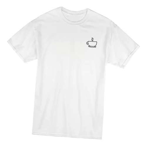 Remera Manga Corta Taza Simbolo Tendencia Unisex