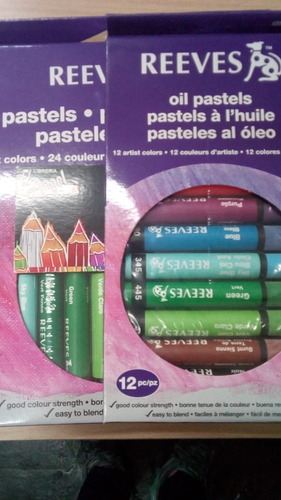 Set Oleo Pastel Reeves Largos X 12