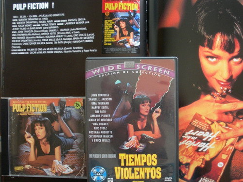 Dvd+cd Bso - Pulp Fiction - Insert - Dvd+cd Imp. Usa