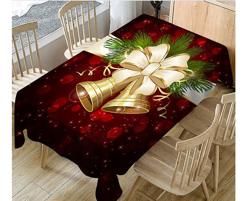 Bx Toalha De Mesa De Natal Tipo Sino Decoração De Nylon Não