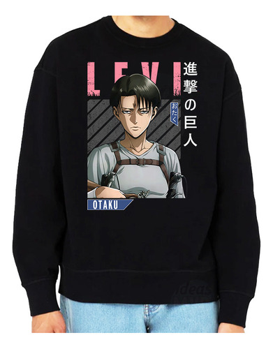 Buzo Attack On Titan Levi Ackerman 013 (negro:) Ideas Mvd