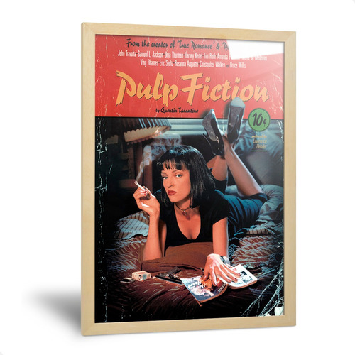 Cuadros Pulp Fiction Carteles Decorativos Cine Vintage 35x50