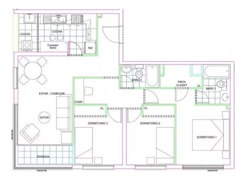 Dpto. 3d/2b + 1e/1b - Av. Santa Isabel 489 - Carmen