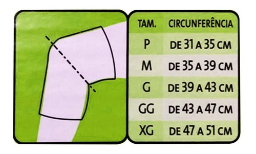 Joelheira Articulada Neoprene C/ Dobradiças Metálicas Mercur Tamanho XG