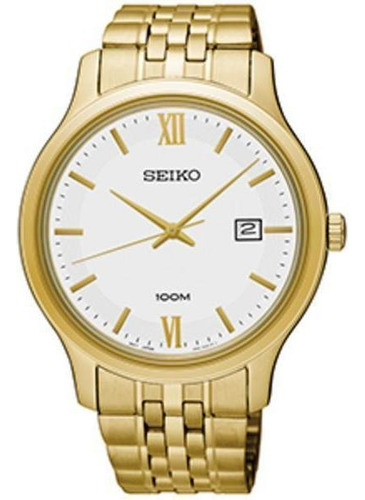 Relógio Seiko Masculino Sur224b1 B3kx Pulseira Dourado