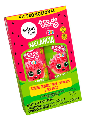 Salon Line Kids To De Cacho Melancia Shampoo Acondicionador