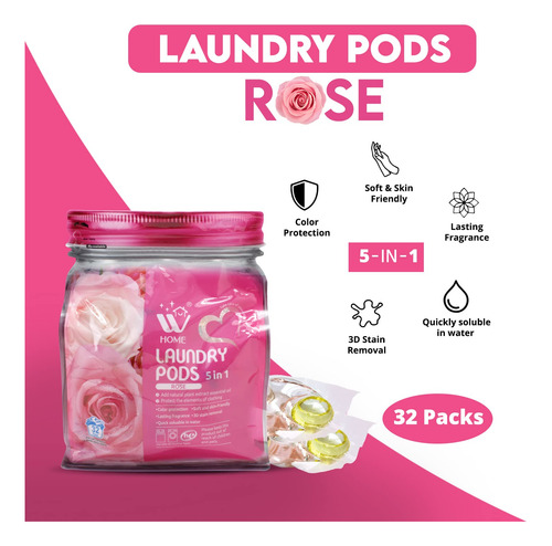 Laundry Pods Natural Solution 5 Em 1, 96 Unidades, Pacote Co
