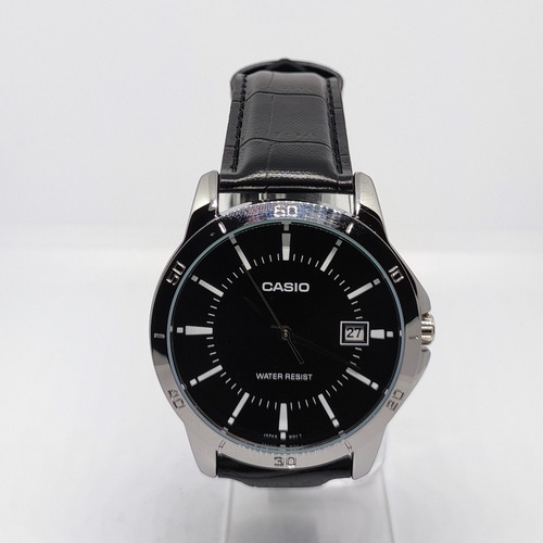 Imagen 2 de 10 de Reloj Analogo Casio Casual Negro Mtp-v004l-1a