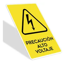 Comprar Señalamiento Amarillo Proteccion Y Peligro Letrero 20x30cm