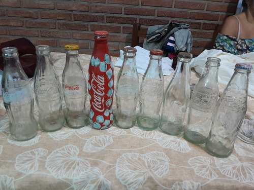 Botellas Cocacola X Lote Colección 9 Unidades Liquido !!!!!