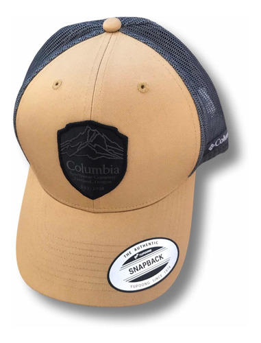 Jockey Columbia Snapback Browngreylogo Bordado Importado Usa