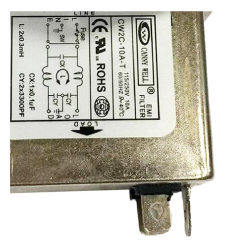 Emi Rfi 250a 10a Cw2c-10a-t Supresor De Ruido De Línea De