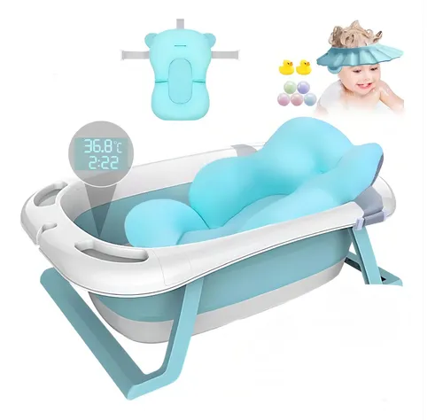 Bañera Cambiador 3 PISOS EBABY «NATIEL NEW» BLUE – Cuzka