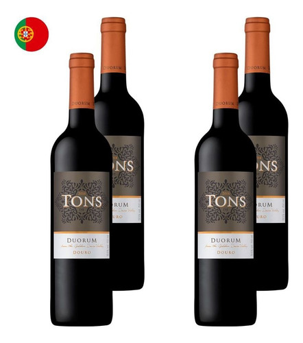 Kit 4 Vinhos Tons De Duorum Tinto Portugal 750ml