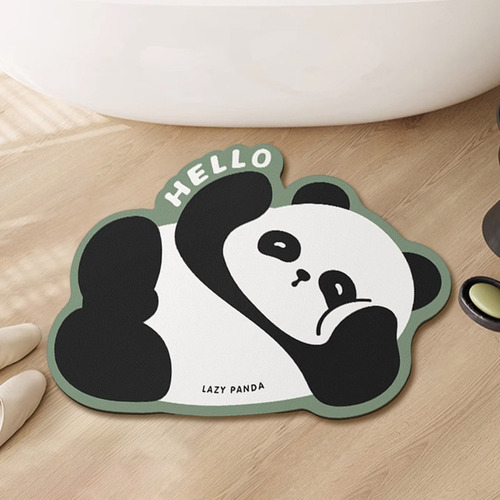 Tapete De Piso G Pandas Con Forma Especial Para Baño Y Baño