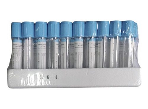 Tubo Tapa Azul 4.5ml X 100 Und Para Plasma