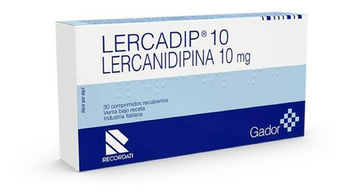 Lercadip 10 Mg 30 Comprimidos