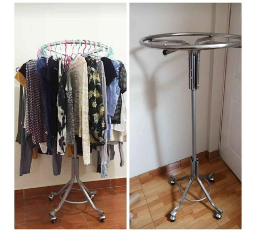 Exhibidor De Ropa Cromado Regulable