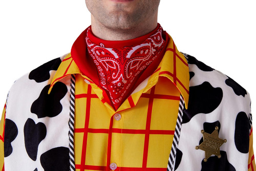 Disfraz De Vaquero Para Hombre Con Camisa A Cuadros, Chaleco