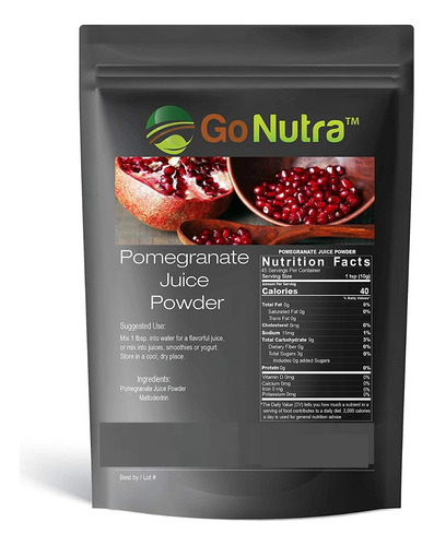 Go Nutra I Jugo De Granada Apoyo Nutricional I 8oz Polvo