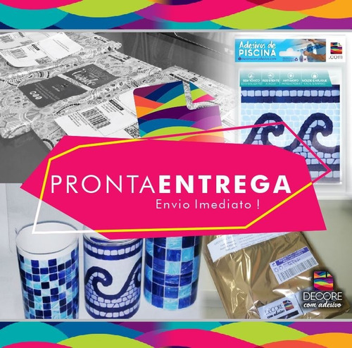 Adesivos Pastilhas Decorativas Sala Cozinha Quarto | 100 Und