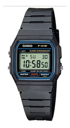 Reloj Casio F-91w-1d Negro Hombre