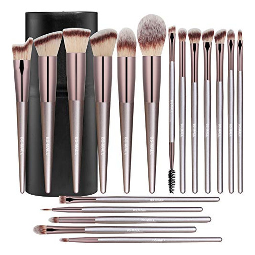 Bs-mall Makeup Brush Set 18 Pcs Premium Synthetic Foundation