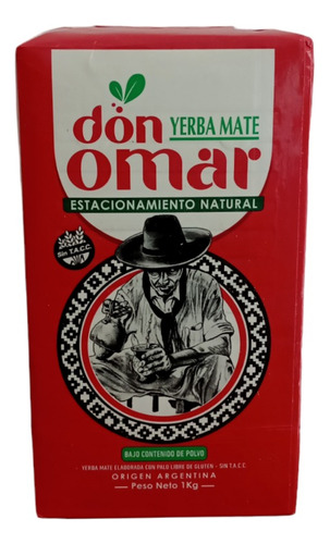 Yerba Mate Don Omar Sin Tacc 1kg X  5 Un