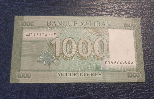 Libano Billete De Coleccion 1000 Libras Sin Circular Unc