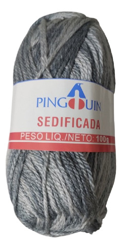1 Kilo Ovillo Sedificada Pingouin 100g 30% Lana 70% Acrili Matizado Gris