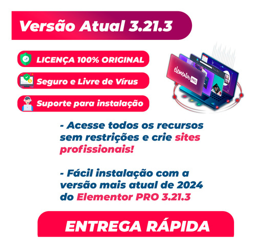 Plugin Elementor Pro 3.21.3 Licença Original Atualizado 2024