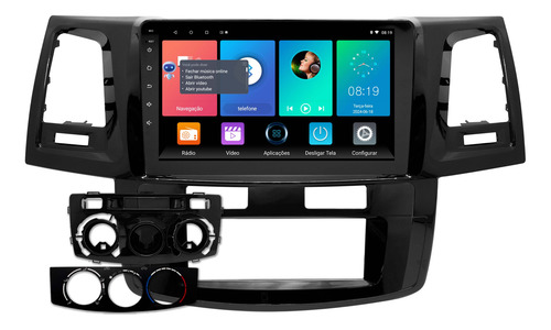 Multimidia Hilux Sw4 04/15 Android 14 Voz 2gb Carplay 9p