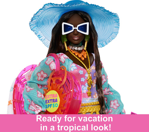 Set De Juego Barbie Muñeca Look De Playa Para Niñas 3 Años