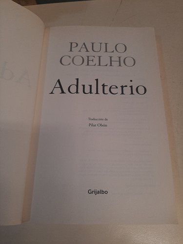 Adulterio - Paulo Coelho (Usado)