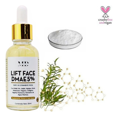Suero Lifting Facial Inmediato Y Progresivo Tensor Facial 35ml De Dmae