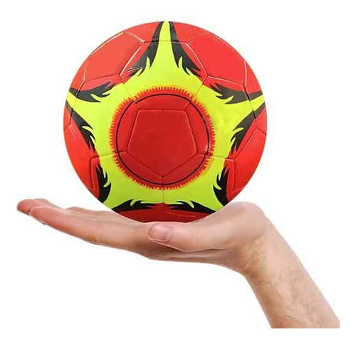 Bola De Couro Pequena Sintético Pequena Vermelha De Futebol