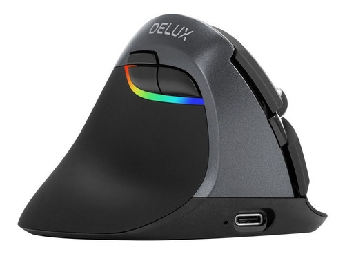 Delux Mouse Ergonómico Inalámbrico Para Zurdo Con 4000dpi