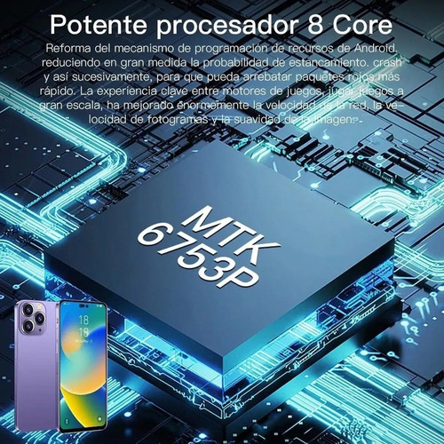 Teléfono Inteligente Android I14 Pro Max 4g 6.5 Pulgadas Ram