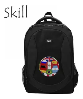 Mochila Skill 600d Grid Nylon 15.6 Pelota Eb9012-ball