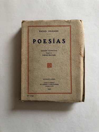 Poesias Rafael Obligado 1921 Edicion Definitiva