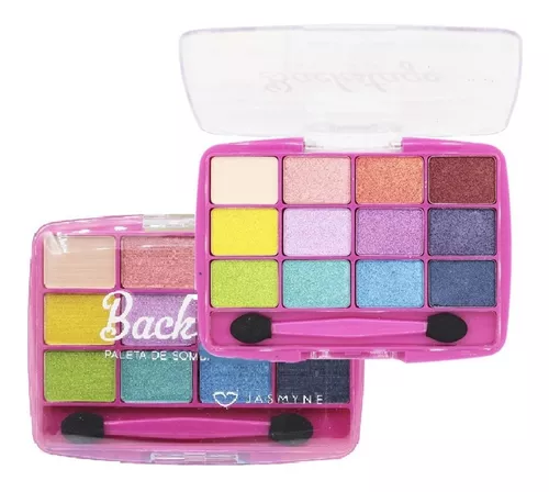 2 Paleta 12 Sombras Coloridas Kit Infantil Crianças Bonita