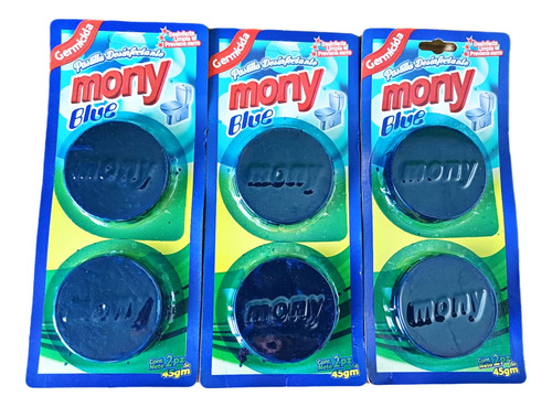 Doblepack Pastilla Azul Desinfectante Para Baño Wc (3 Pzs)