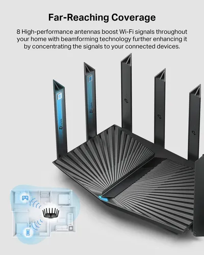 Roteador TP-Link AX6000 Archer AX80: Conexão Gigabit Wi-Fi 6