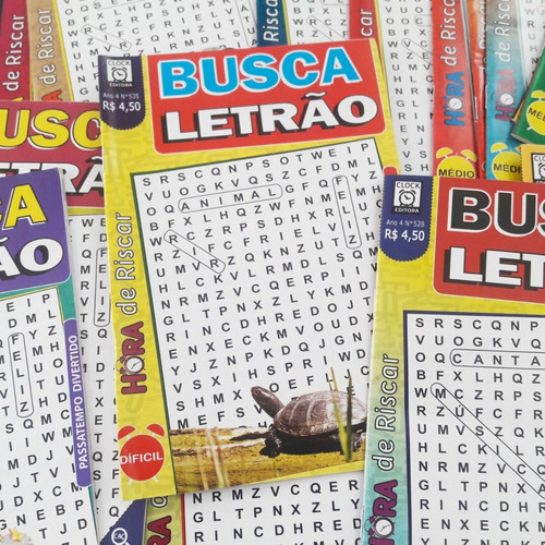 Caça Palavras Letrão Passatempo Somente Letras Grandes