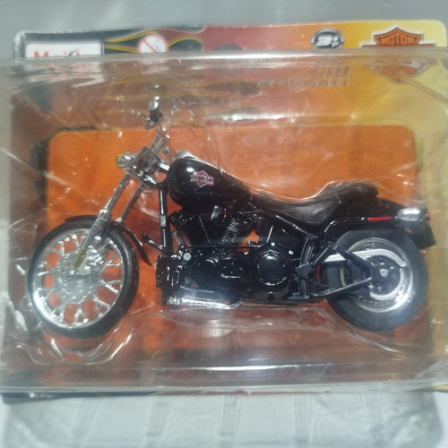Miniatura Harley Davidson Fxstb Night Train 2002 Maisto 1:18 Preto