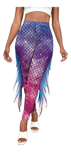 Pantalones De Cosplay Con Diseño De Sirena, Leggings Para Yo